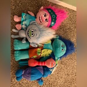 Bundle of Trolls Movie Plush Toys